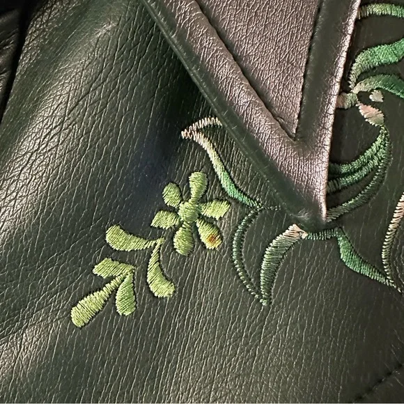 Vintage Penney’s International Imports Western Green Embroidered Jacket XL 14 - Picture 14 of 16